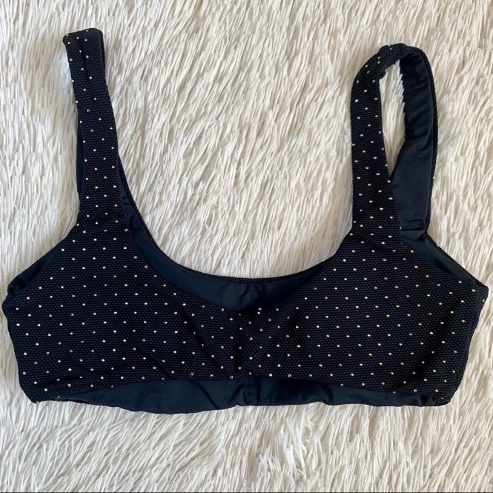 L*Space Black Studded Lizzie Bikini Top•NWT - Picture 6 of 7